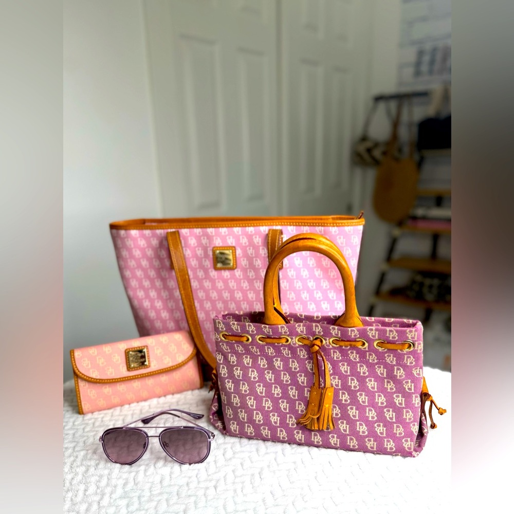 Dooney & Bourke Signature Tiny Tassle Tote
